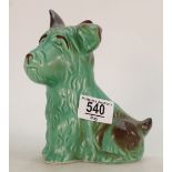 Sylvac Green Art Deco Dog figure 1118,