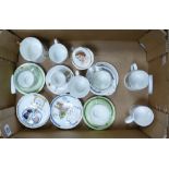 A collection of Aynsley & similar commemorative cups ,