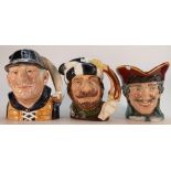 Royal Doulton Large Character Jugs to include: Yachtsman D6622,