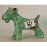 Sylvac Green Art Deco Dog figure 1121,