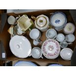 Mixed collection of ceramics to include; Wedgwood Satin Lidded Tureen, Pool Lidded Pot,