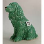 Sylvac Green Art Deco Spaniel Dog figure 1382,