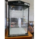 Glazed Shop display cabinet: 73cm height x 45cm width x 45cm depth