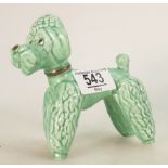 Sylvac Green Art Deco Dog figure 3110, height 12.
