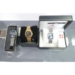 3 x gents boxed watches: Jeep multi dial oversize in tin with paperwork,