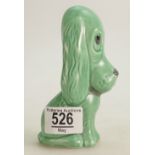 Sylvac Green Art Deco Sad Sam Dog figure 2950,