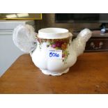 Royal Albert old country roses teapot: 2nds