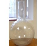 Very Large Pyrex Chemist / Alchemist type glass vase: height 71cm