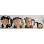 Royal Doulton Large Character jugs: The Poacher D6429, Pearly Boy D6780,