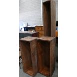 A collection of Large Pine Boxes(3):