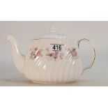 Minton Spring Bouquet patterned teapot: seconds quality