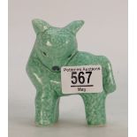 Sylvac Green Art Deco Lamb figure 1659,