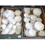 A large collection of Paragon Belinda tea and dinner ware: to include cups, saucers, soup bowls,