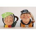 Royal Doulton Large Character Jugs to include: Yachtsman D6626 and Sairey Gamp D5451(2)
