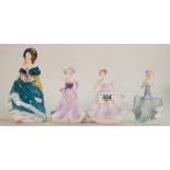 Coalport Lady Small Figures to include:Judith Anne, Loretta,