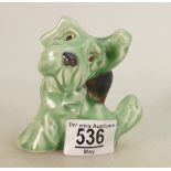 Sylvac Green Art Deco Dog figure 1119,