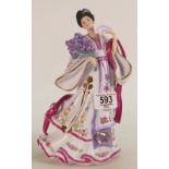 Danbury Mint Oriental Lady figure: The Iris Princess.