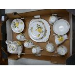 Royal Standard Floral Tea Set to include; Teapot, Cake plate, 6 Cups & Saucers, Milk Jug,