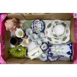 A mixed collection of ceramics to include: Royal Albert Berkeley patterned trio and sandwich plate,