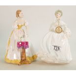 Royal Doulton Lady figures: Happy Birthday HN3095 & Jessica HN3169,