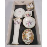 A collection of Royal Crown Derby Items to include: Royal Antoinette Spill Vase,