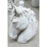 Garden Ornament in the form of small horses head ,