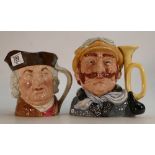 Royal Doulton Large Character Jugs: Sam Johnson & Veteran Motorist HN6633(2)