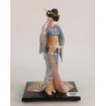 Franklin Mint Oriental Lady figure: Dance of the Geisha, limited edition.