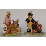 Royal Doulton Bunnykins figures Home Grown DB429 & George Washington DB367(2):