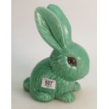 Sylvac Green Art Deco Bunny figure 1028,