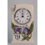 Moorcroft Sweetness clock: designed by Nicola Slaney.