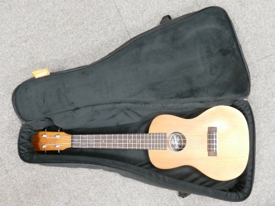 The Joe Brown concert Ukulele in case: Overall length 61cm.