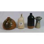 A collection Studio pottery vases: height of tallest 17cm(4)