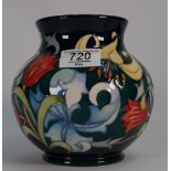 Moorcroft Dearle Vase: signed by designer Emma Bossons, limited edition 7/40. Height 15.