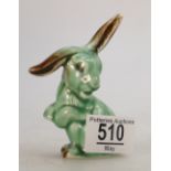 Sylvac Green Art Deco Bunny figure 1590,