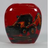 Anita Harris Art pottery purse vase decorated with a Digger: a limited edition of 25 with signed