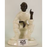 Minton bronze & Ivory pottery figure Travellers Tale MS1: