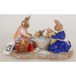 Royal Doulton Bunnykins Tableau figure Bathtime DB483: