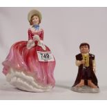 Royal Doulton Figurine Denise: HN2273 together with Bilbo HN2914