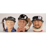 Royal Doulton Large Character Jugs to include: Beefeater,