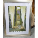 Modern Framed Print of Manhattan Skyline: