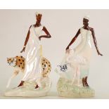 Royal Doulton Lady figures Millie HN3945 & Charlotte HN3811(2):