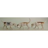 Beswick Foxhounds 2265 x 3: