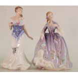 Royal Doulton Lady figures For You Eileen HN3754 and Nicola HN2839(2):