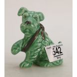 Sylvac Green Art Deco Dog figure 1433,