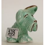 Sylvac Green Art Deco Dog figure 1120,