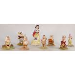 Royal Doulton Snow White and the Seven Dwarfs figures(8):