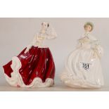 Royal Doulton Lady Figures Jessica HN3169 and Gayle HN2937(2):