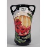 Moorcroft Forever England twin handled vase: deigned by Vicky Lovatt,