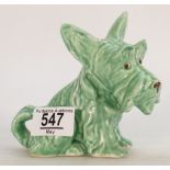 Sylvac Green Art Deco Dog figure 1295,